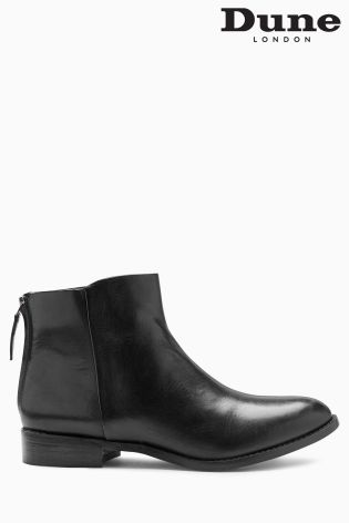 Black Dune Philbert Leather Ankle Boot